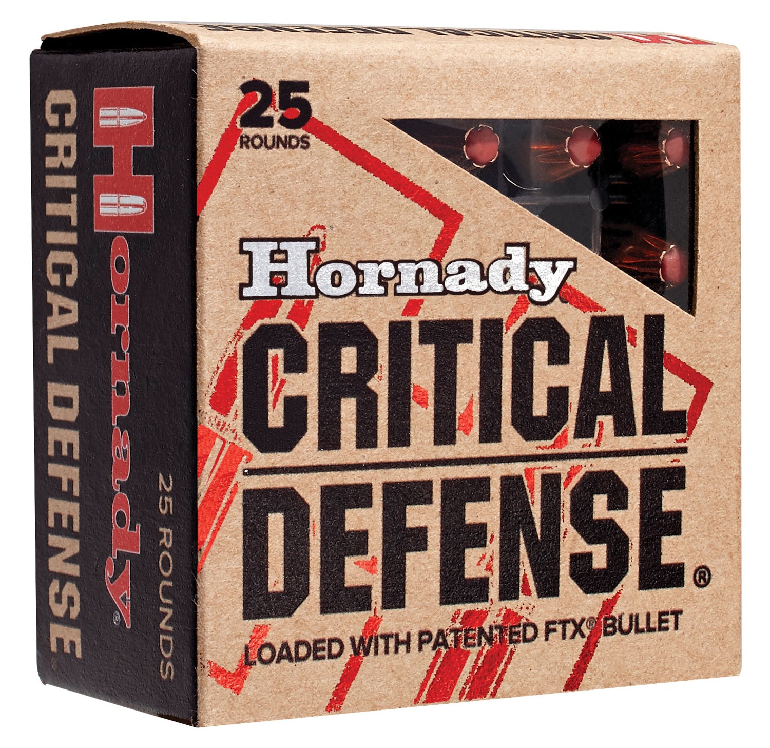 HORNADY CRITICAL DEFENSE 9MM 115G FTX, 20RDS