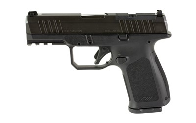 Rost Martin, Rost Martin, RM1C, Striker Fired, Semi-automatic, Polymer Frame Pistol, Compact, 9MM, 4" Barrel, Nitrocarburized Finish, Black, Front White Dot Sight, Black Serrated Rear Sight, Optics Ready, Ambidextrous, 2 Magazines, (1)-17 Round and (1)-15