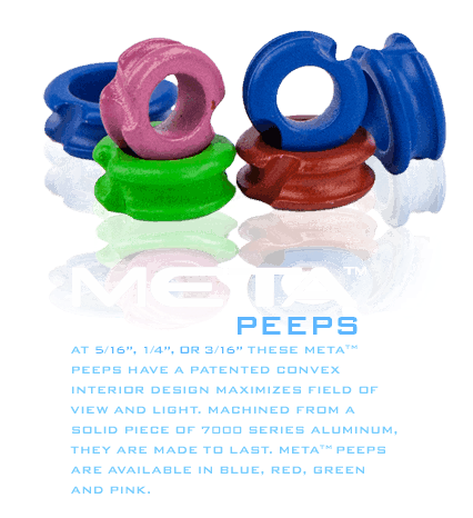 G5 Peeps G5 META PRO PEEP, 3/16", RED