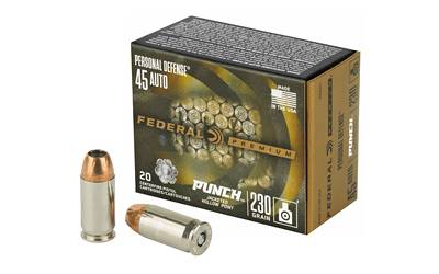 FEDERAL #PD45P1 PUNCH 45ACP 230G JHP, 20RDS