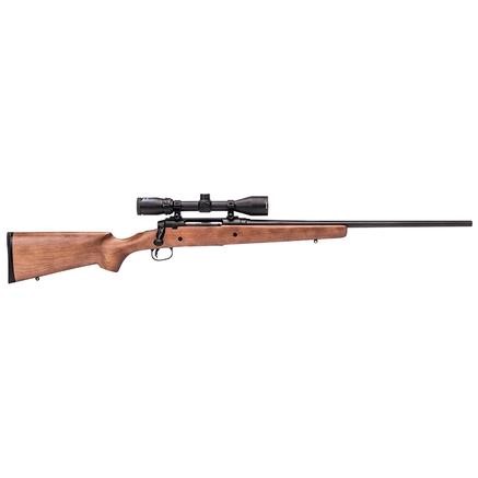 SAV AXIS II XP, 6.5CREEDMOOR, 22" BLUE RCVR, W/HARDWOOD STOCK, 4RDS & BUSHNELL 3-9X40 SCOPE