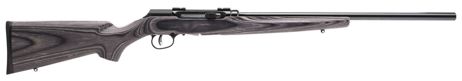 Savage Arms 47006 A17 Target Sporter Full Size Semi-Auto 17 HMR 10+1 22" Black Heavy/Target Barrel, Black Steel Receiver, Gray Laminate Stock