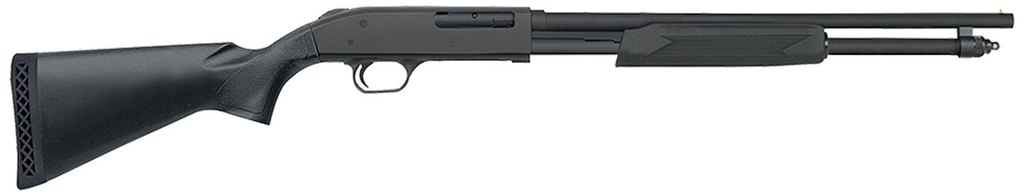 Mossberg 50698 590 Persuader 20 Gauge 6+1 3" 18.50" Cylinder Bore Barrel, Matte Blued Metal Finish, Drilled & Tapped Receiver, Synthetic Stock