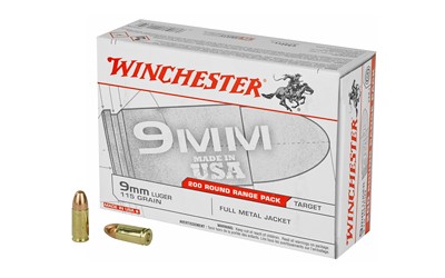 WIN #USA9W 9MM 115G FMJ-200PK