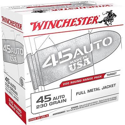 WIN #USA45W 45ACP 230G FMJ-200 WIN #USA45W 45ACP 230G FMJ-200