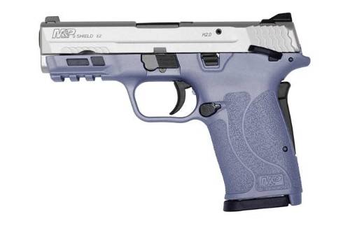 SW SHIELD 9EZ 9MM W/SAFETY, ORCHID/STAINLESS