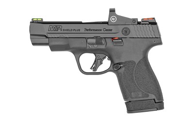 SW SHIELD PLUS PC 9MM 3.1" ,13RD, NO THUMB SAFETY, W/NIGHTSITES, CRIMSON TRACE RED DOT