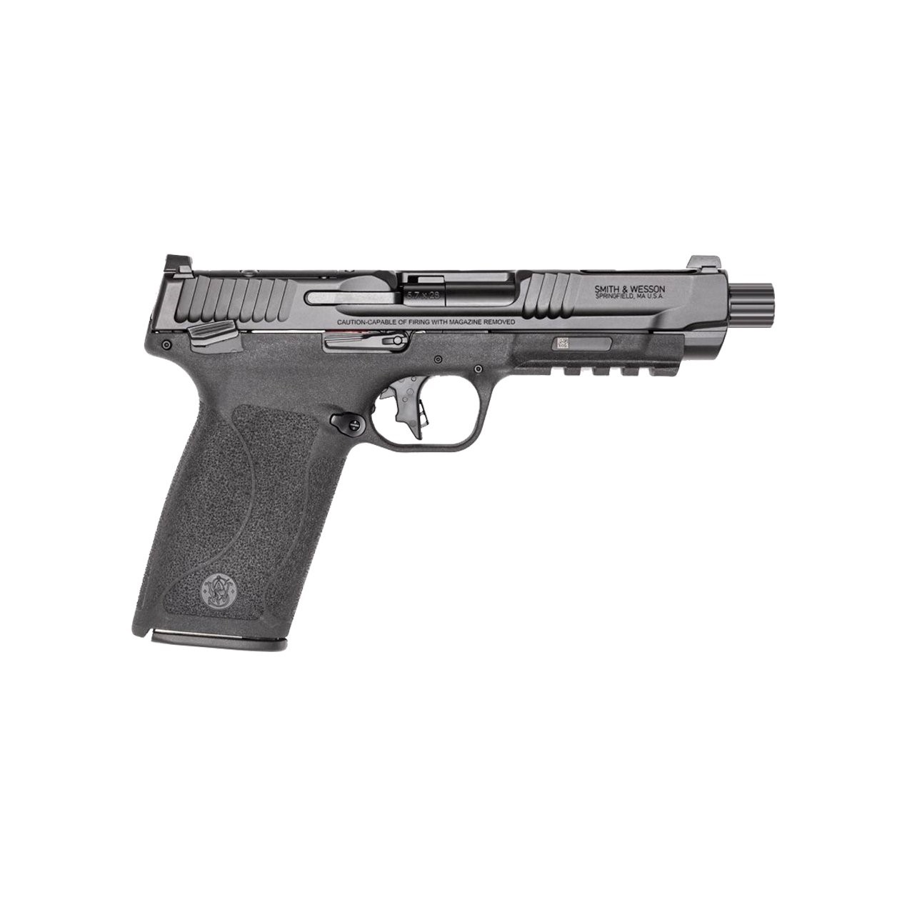 SMITH AND WESSON MP5.7, 5.7x28MM, 5" O/R, FLAT FACED TRIGGER, AMBI SAFETY & SLIDE STOP, 22RDS