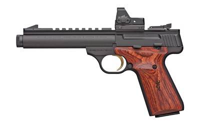 BROWNING BUCKMARK FIELD TARGET 22LR 5.87" W/CRIMSON TRACE RED DOT, ADJ SITES, COCOBOLA GRIPS