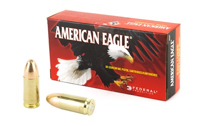 FEDERAL #AE9AP 9MM 124G FMJ - 50RDS