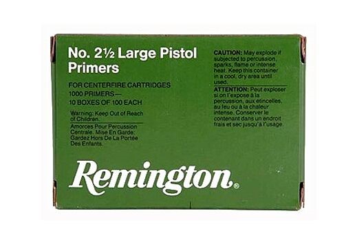 REMINGTON PRIMERS, LARGE PISTOL - 1000PK