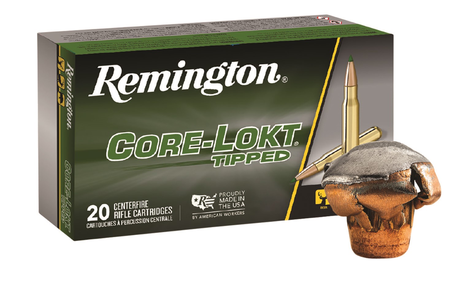 REM #RT308WA 308WIN 150GR CORE LOCKED, 20RDS