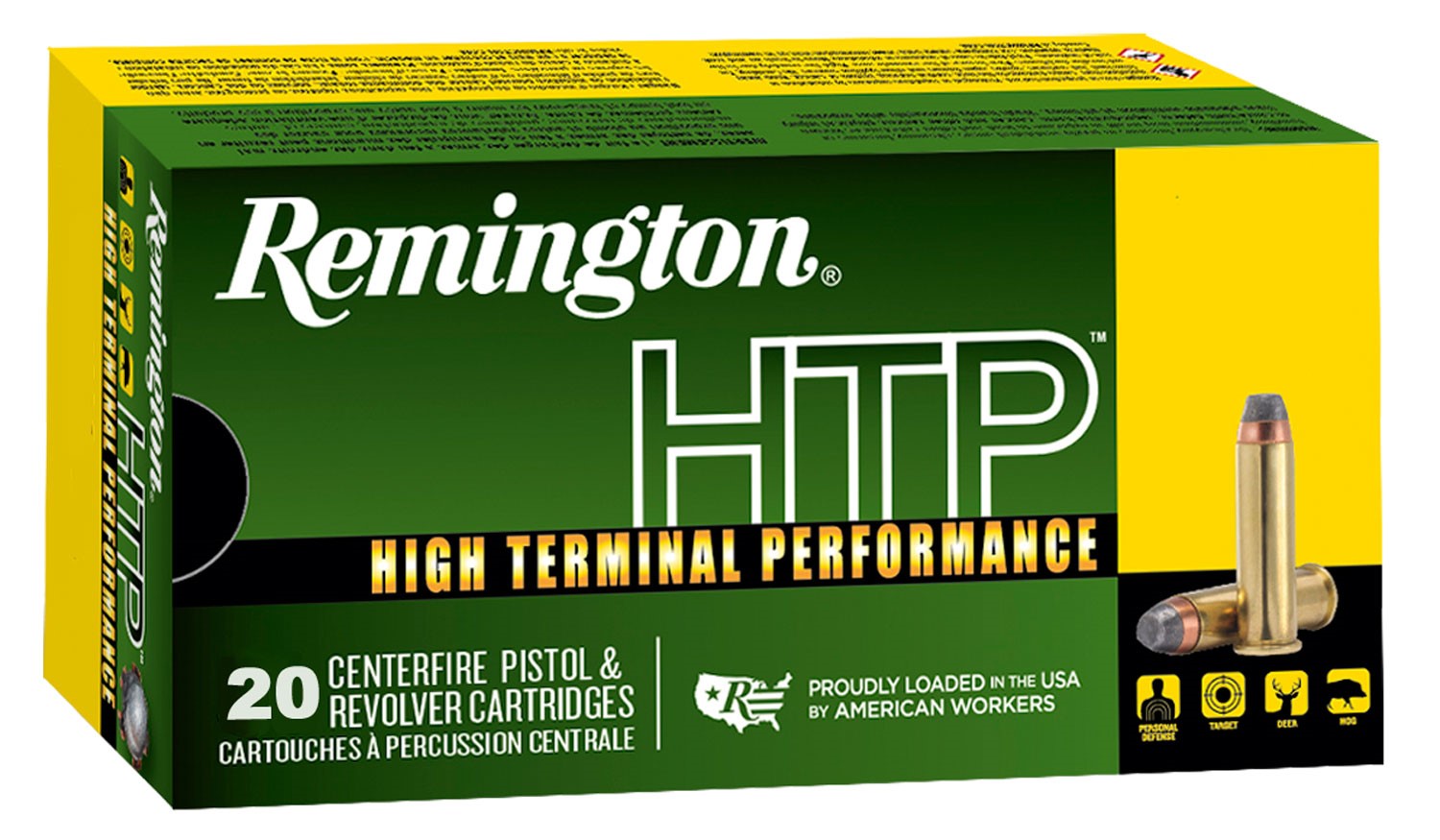 REMINGTON HTP, 357MAG, 125GR SJHP, 20RDS