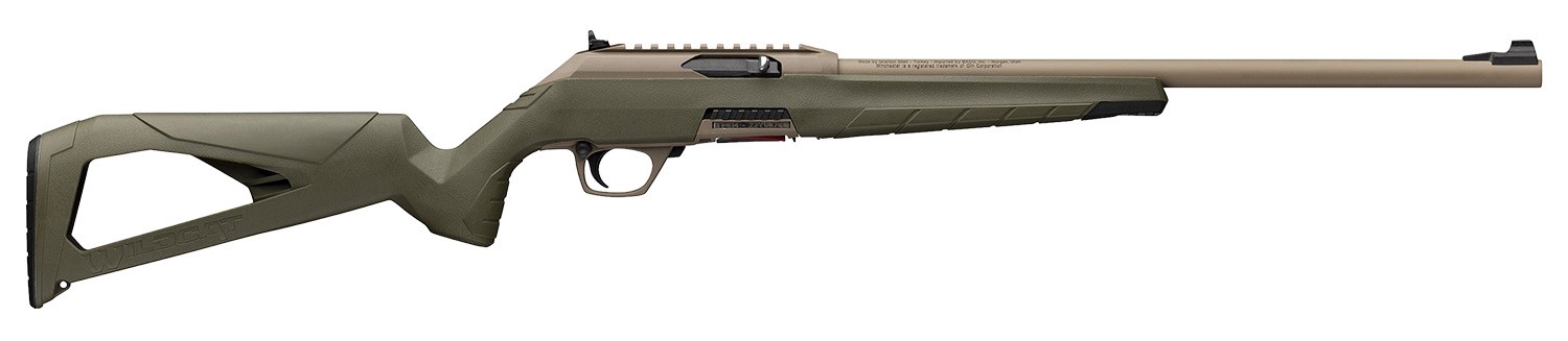 WINCHESTER WILDCAT SR, 22LR, 16.5" FDE BARREL, PIC RAIL, POLY RCVR, ODG STK, 10RDS WINCHESTER WILDCAT SR, 22LR, 16.5" FDE BARREL, PIC RAIL, POLY RCVR, ODG STK, 10RDS