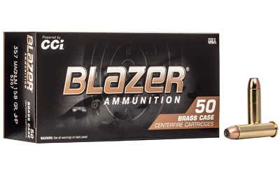 CCI #5207 357MAG 158JHP  BLZR BRASS, 50RDS