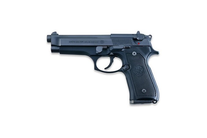 BERETTA Model 92FS 9mm Double/Single Action 4.9", Bruniton Matte Black Finish, Plastic Grips, Three Dot Sights, 15RDS, Made In Italy