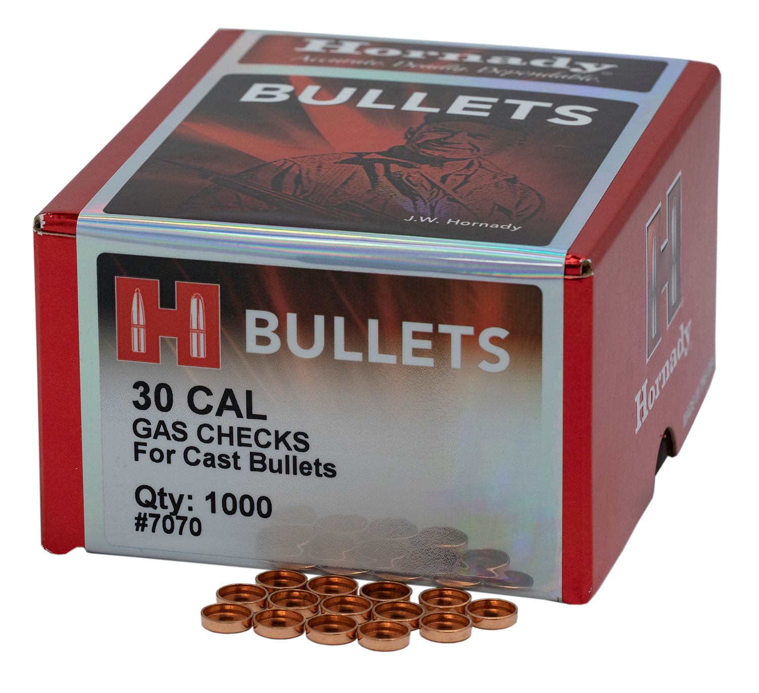 HORNADY GAS CHECKS, 30CAL - 1000