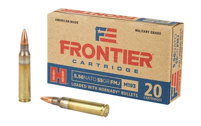 HORNADY FRONTIER #HR200 556, 55GR, 20RDS PER BOX