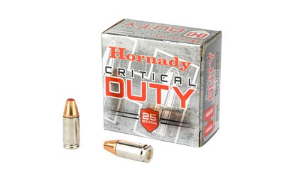 HORNADY #90216 CRITICAL DUTY 9MM+P 124GR, 25RDS