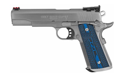 COLT 1911 GOLD CUP TROPHY 38SUPER, 5", 9RDS, S/S, G10 BLUE/BLK GRIPS