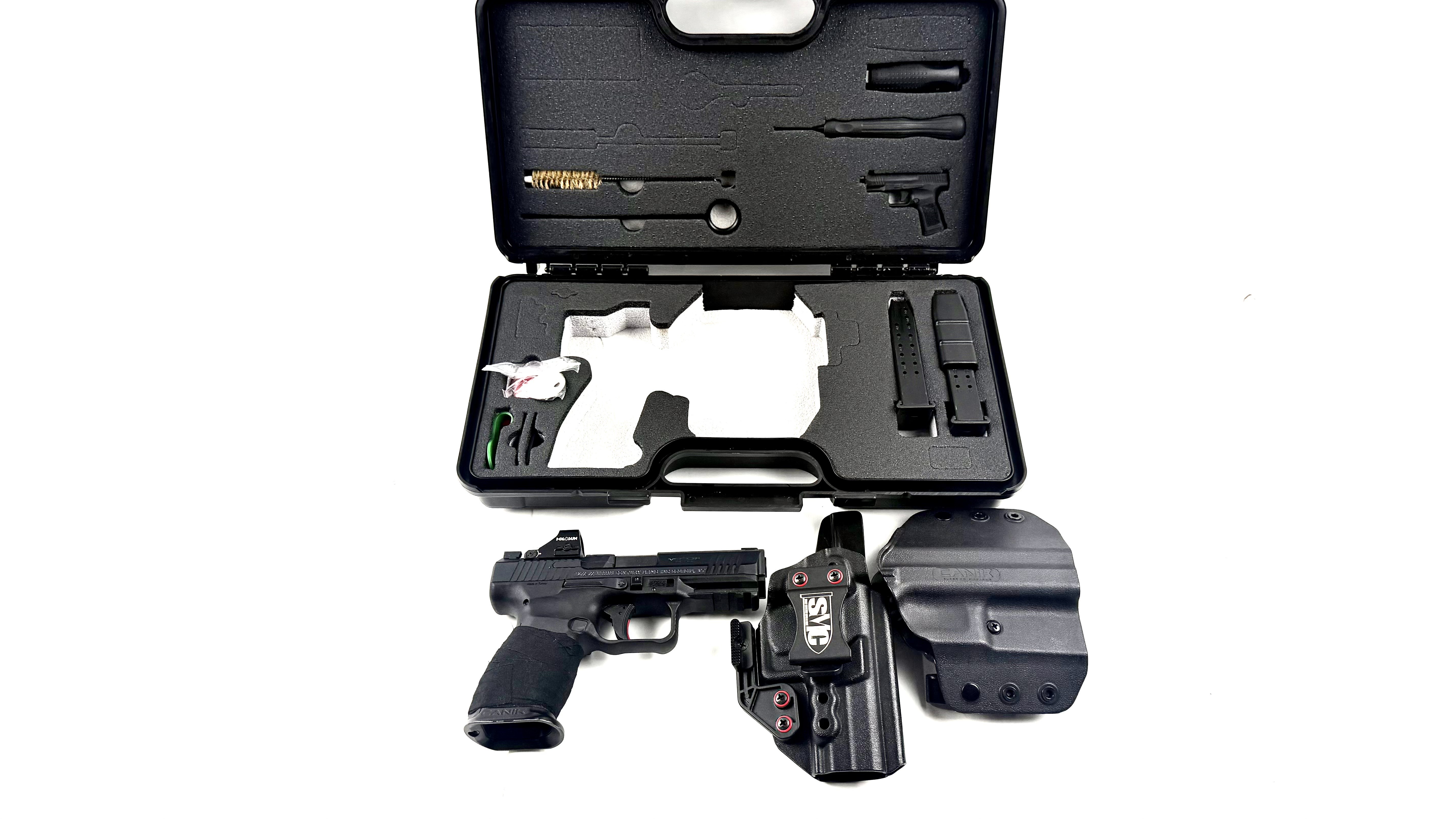 CANIK METE SF, 9MM, 4", W/ 507K, SMC IWB HOLSTER, ORIG CASE, USED