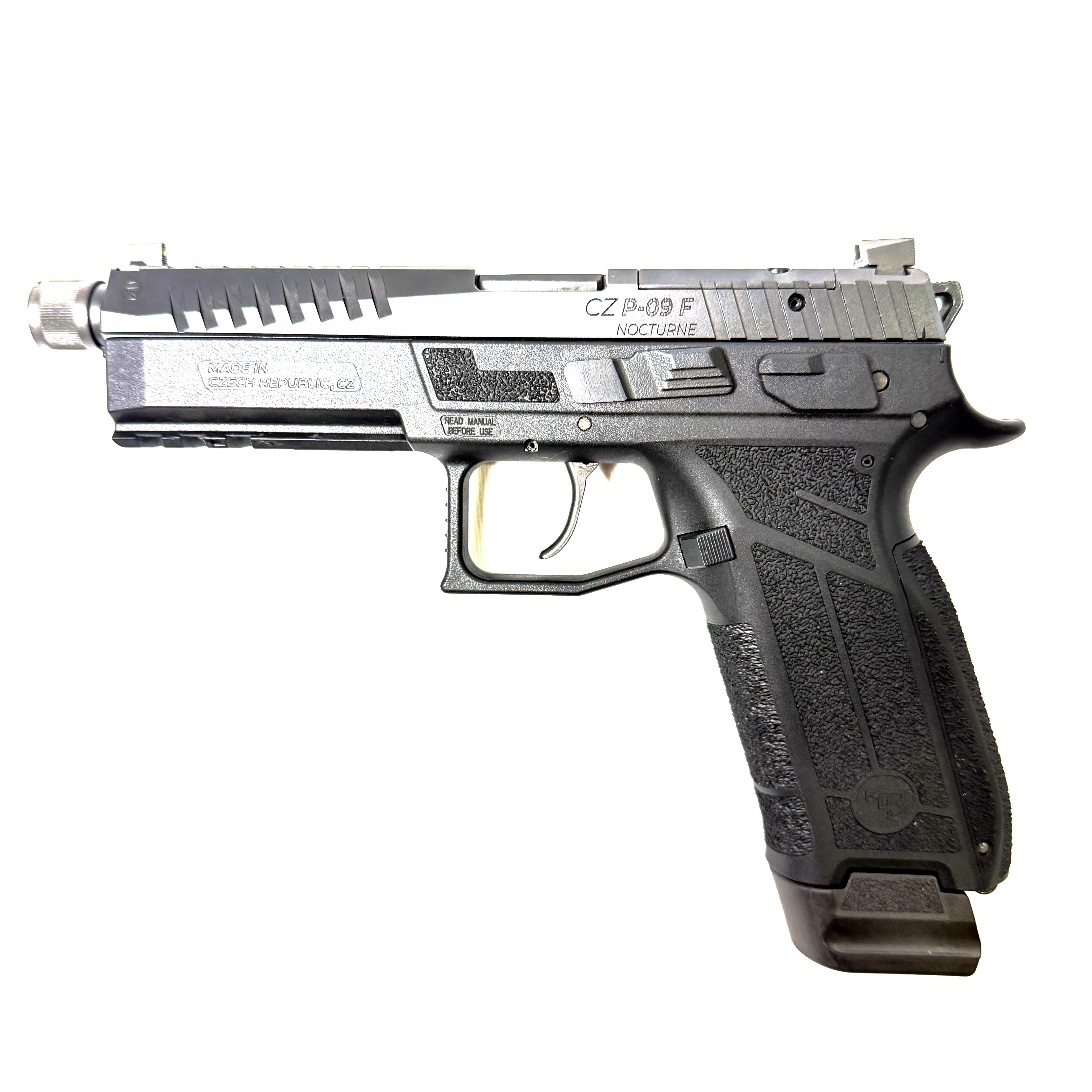 CZ P-09 NOCTURNE, 9MM, 5", W/ ORIG BOX, 2 MAGS, USED