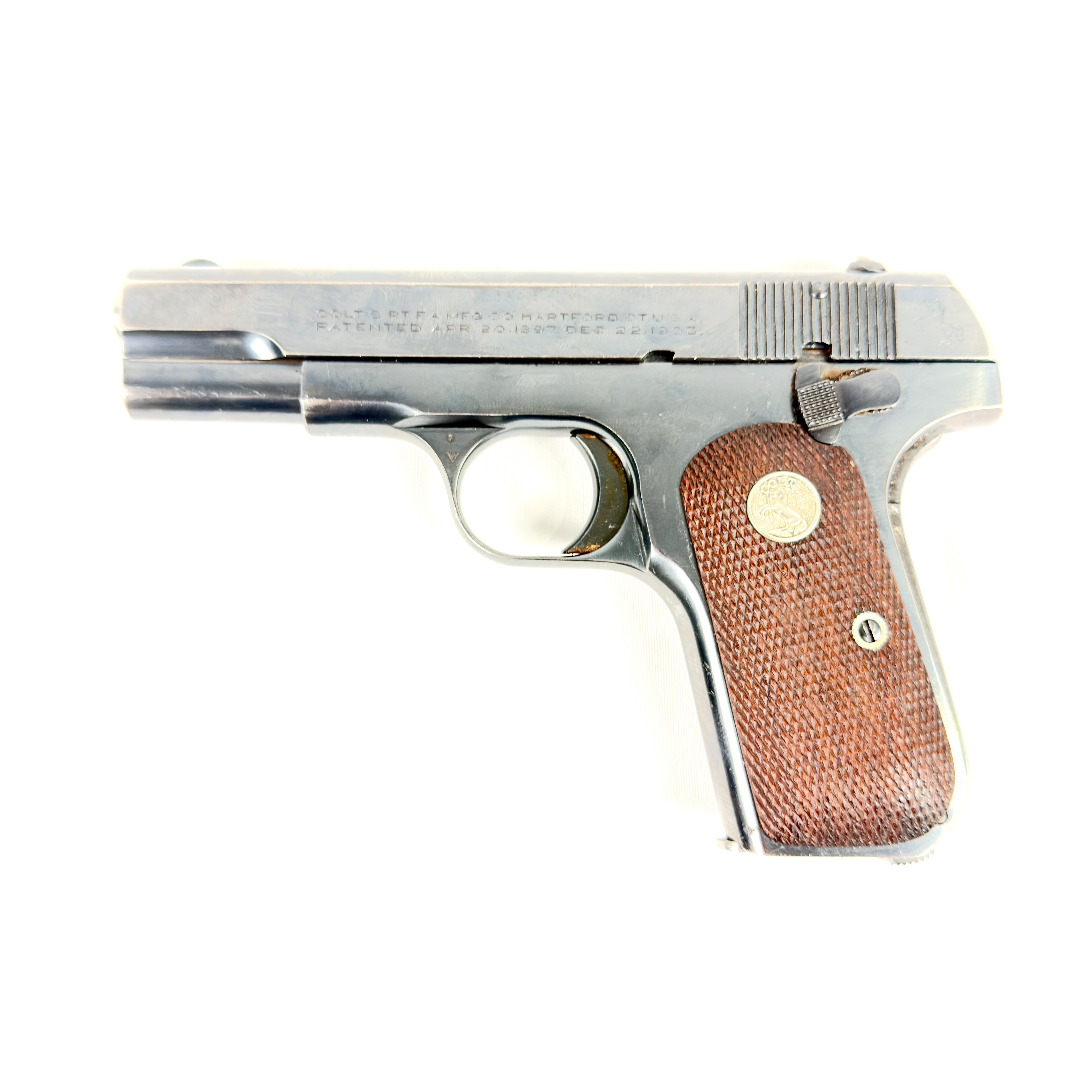 COLT AUTOMATIC, 380AUTO, 3.75", W/4MAGS, HOLSTER, USED