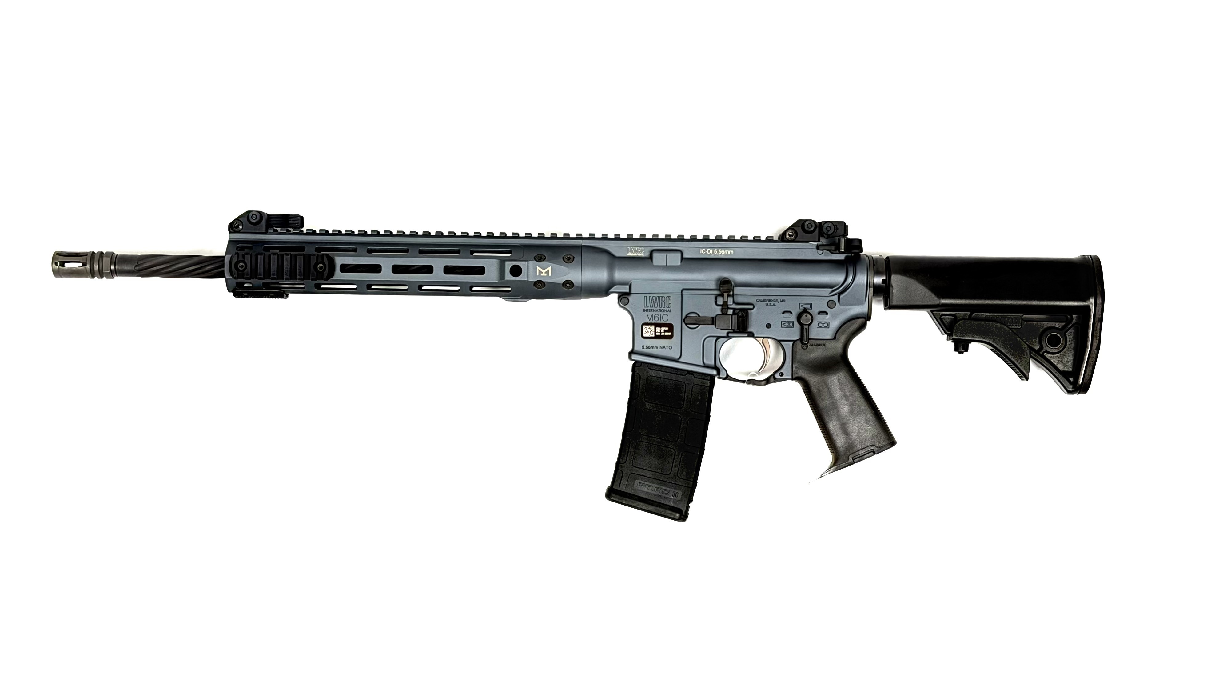 LWRC M6IC, 5.56, 16", W/ MAG & CASE, USED
