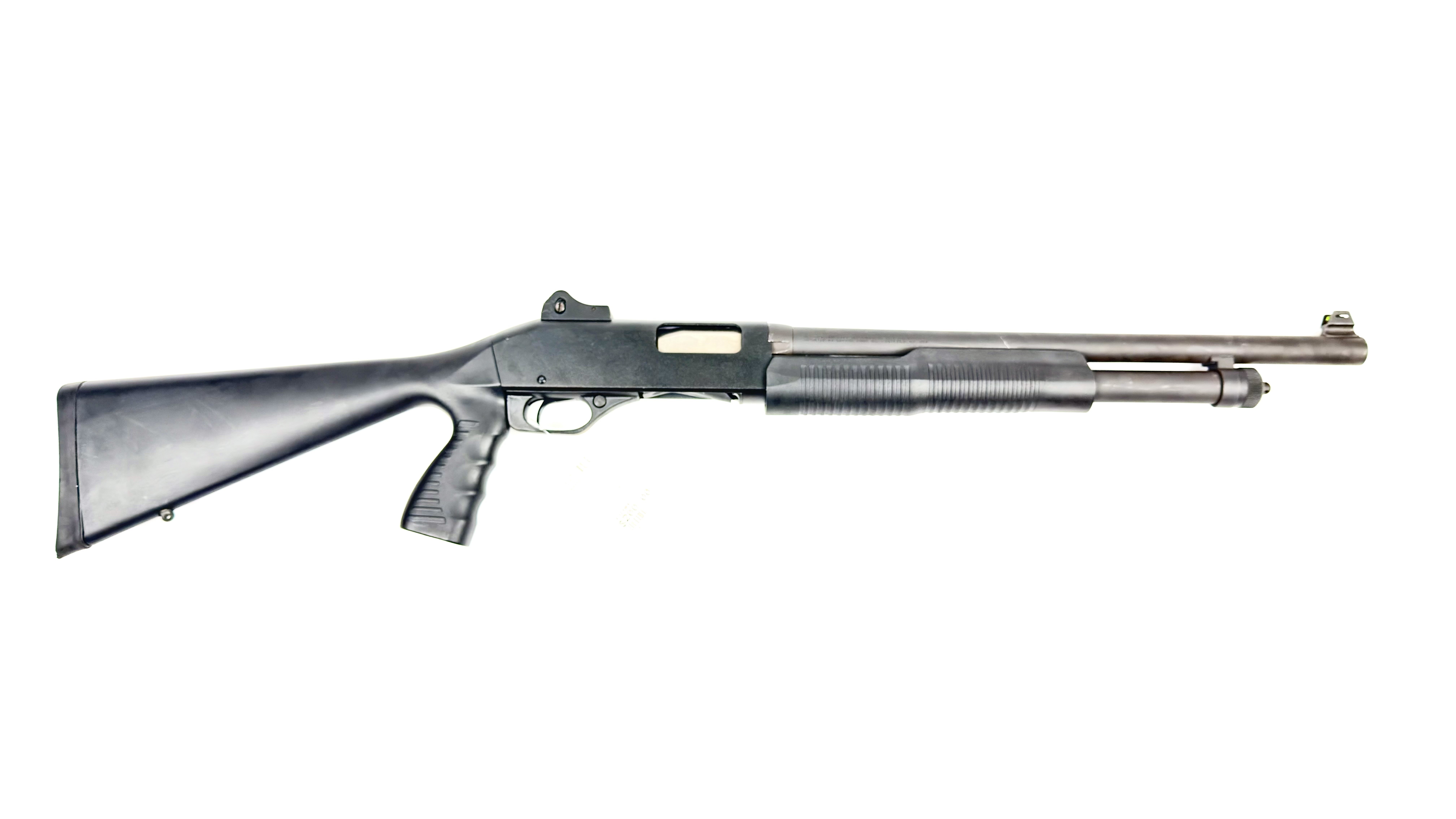 SAVAGE STEVENS MOD 320, 12GA, 18", W/ BOX, USED