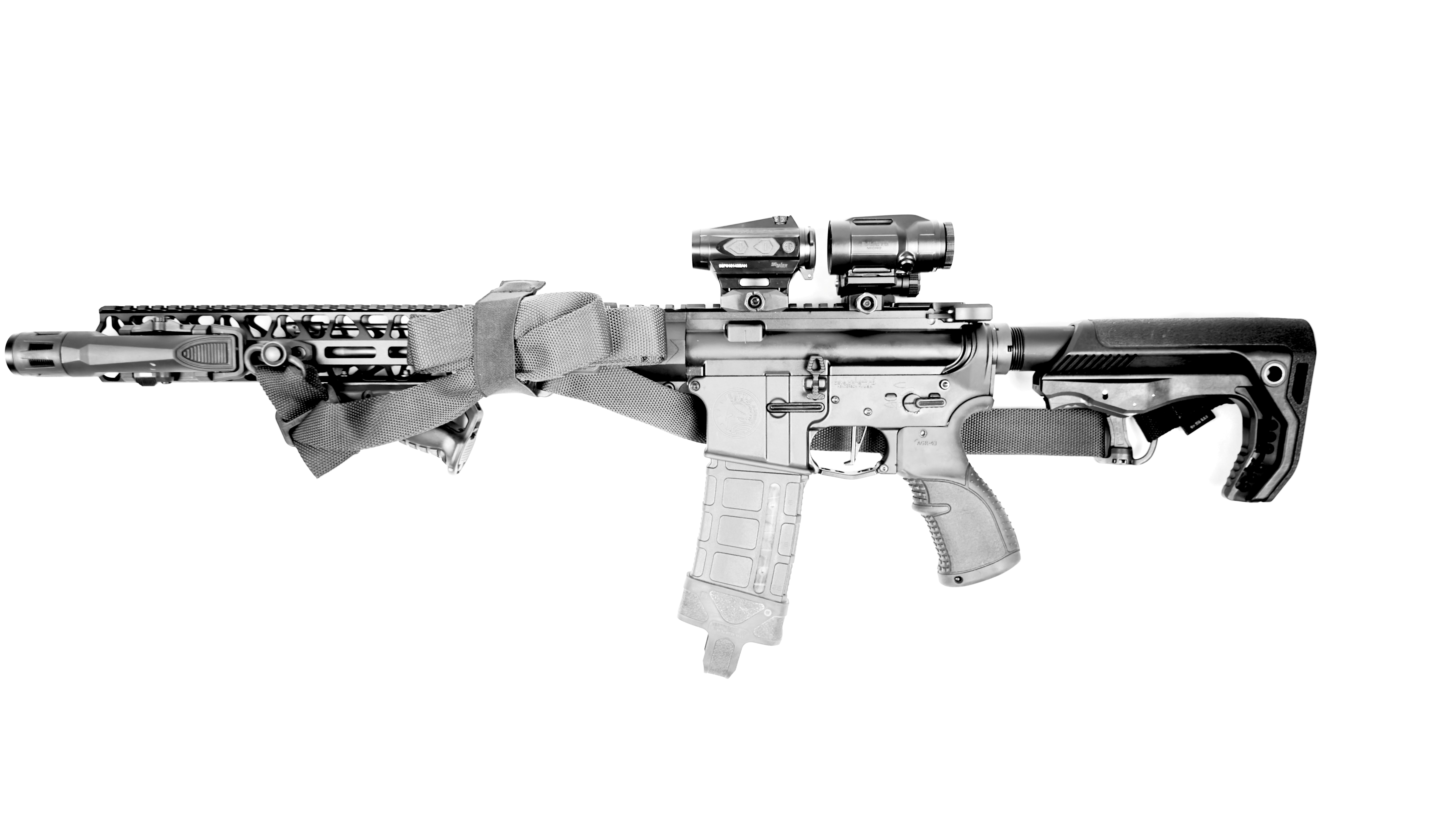 BATTLE ARMS WORKHORSE, 5.56, 16", W/ 4MAGS, 5 MAG CARRIERS, SLING, LIGHT, OPTIC, SOFT BAG, USED BATTLE ARMS WORKHORSE, 5.56, 16", W/ 4MAGS, 5 MAG CARRIERS, SLING, LIGHT, OPTIC, SOFT BAG, USED