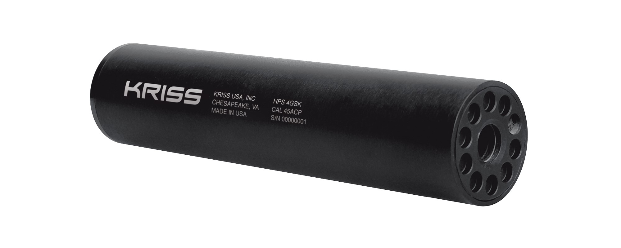 KRISS DEFIANCE HPS 4GSK SUPPRESSOR, 45ACP KRISS DEFIANCE HPS 4GSK SUPPRESSOR, 45ACP