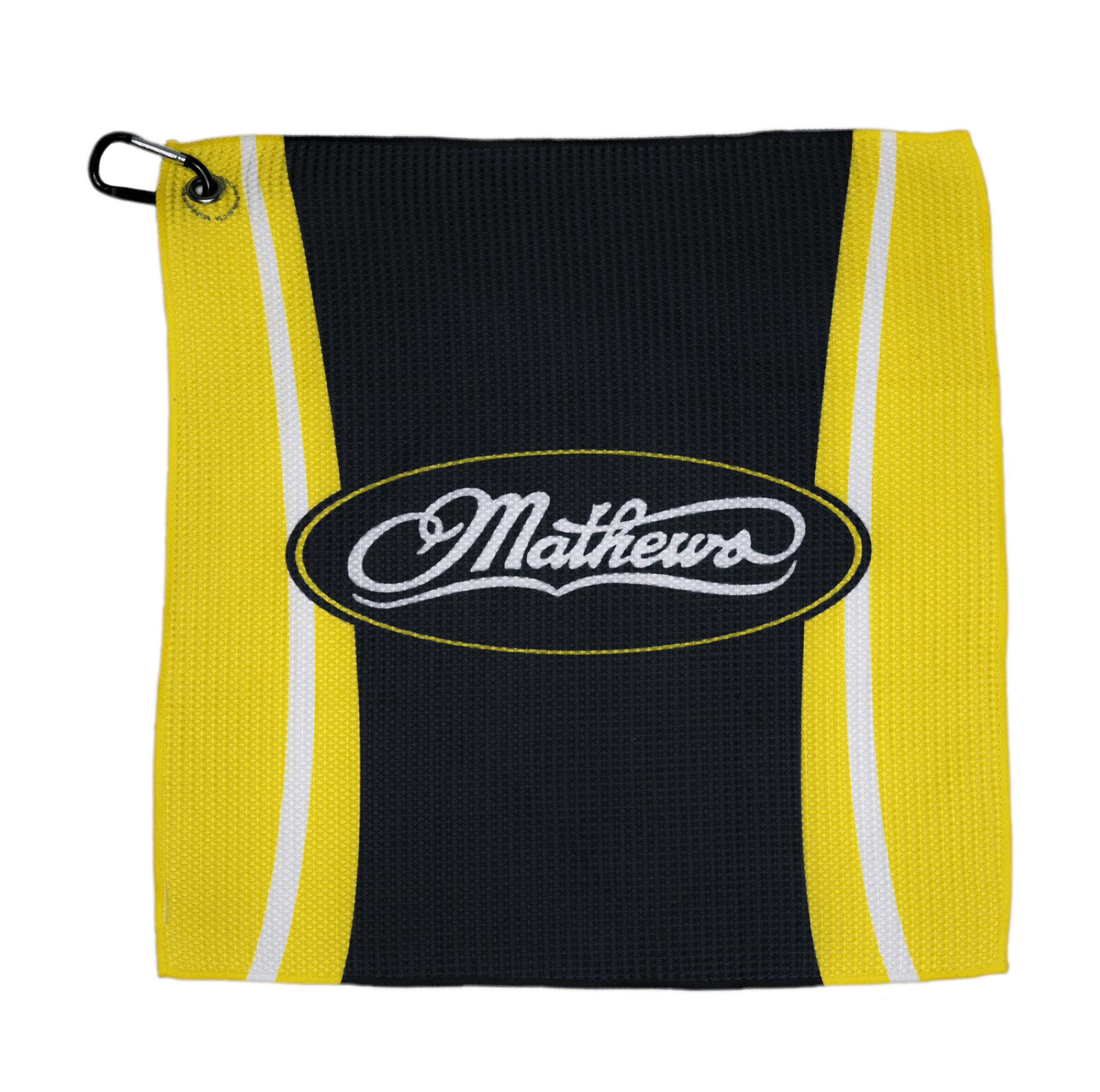 MATHEWS TOWEL, SHOOTERS' BLK/YELLOW MATHEWS TOWEL, SHOOTERS' BLK/YELLOW