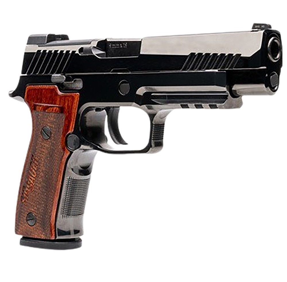 SIG P320 M17 CEREMONIAL, 9MM 4.7" O/R, 2-21RD/1-17RD, HI POLISH, WOOD GRIPS SIG P320 M17 CEREMONIAL, 9MM 4.7" O/R, 2-21RD/1-17RD, HI POLISH, WOOD GRIPS