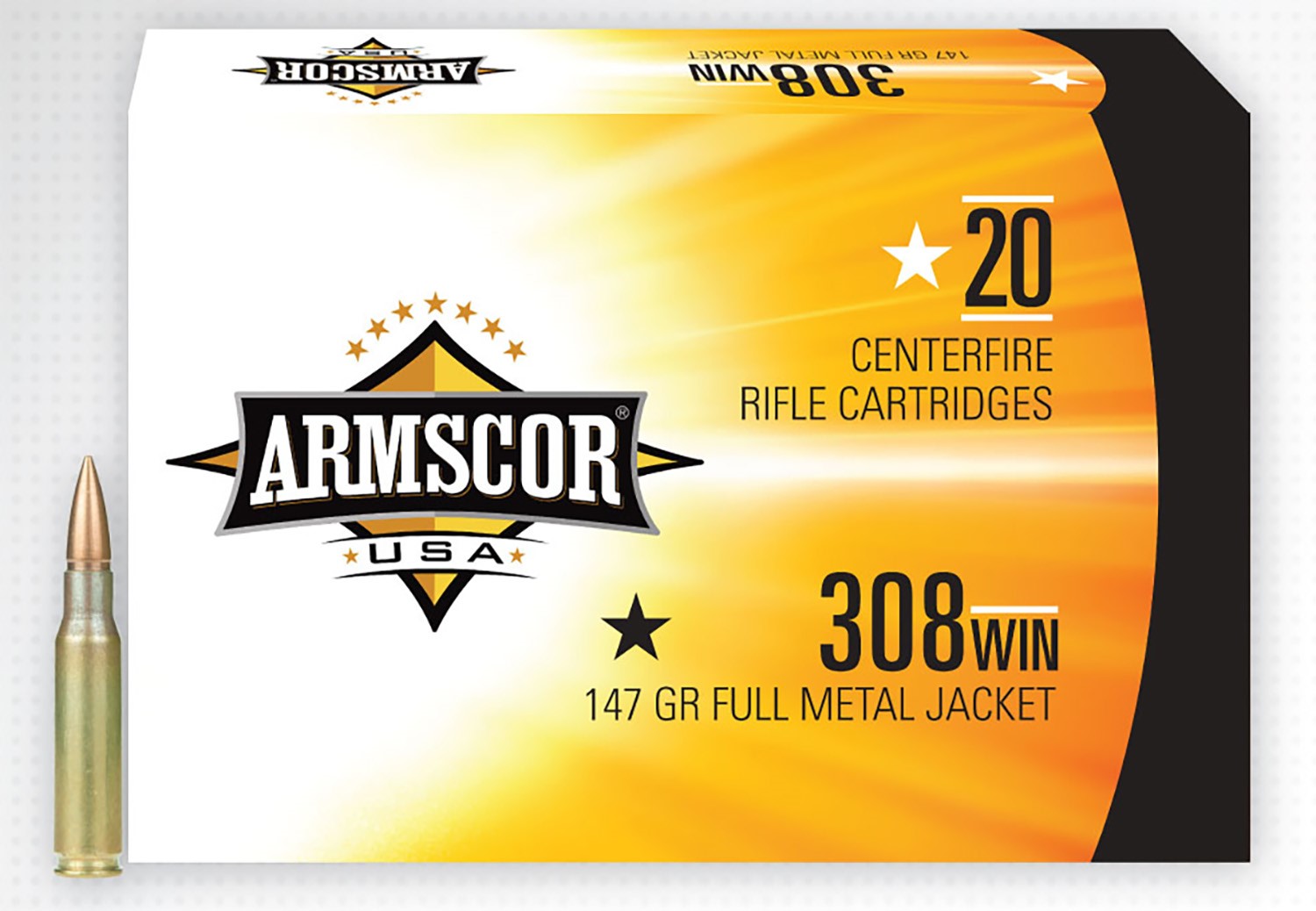 ARMSCOR 308WIN 147GR FMJ, 20RDS