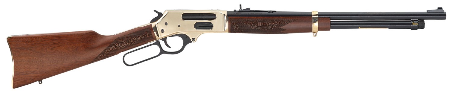 HENRY H024410, 410G, SIDEGATE, BRASS RCVR, 19.8" BARREL, WALNUT STK, 5RDS