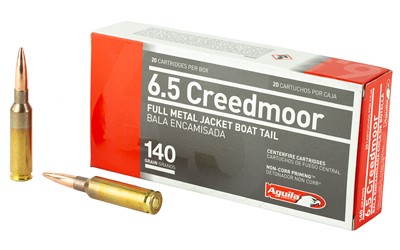 AGUILA #1E650110 6.5CREEDMOOR, 140GR FMJ, 20RDS