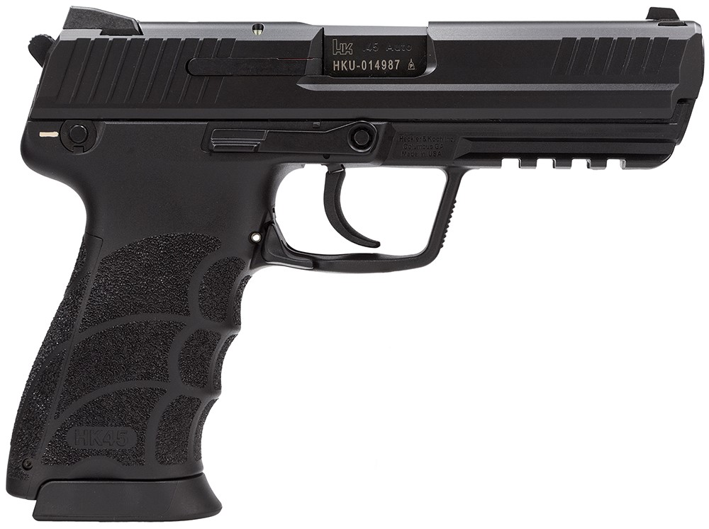 HECKLER & KOCH HK45, 45ACP, 4.46", BLACK, 10RDS