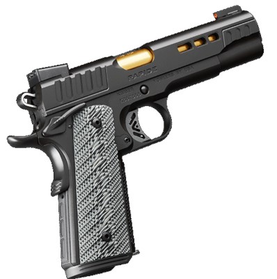 KIMBER RAPIDE 1911 45ACP, 5.25", BLUE W/GOLD ACCENTS, W/TRUGLO DAY/NIGHT SITES, 8RDS KIMBER RAPIDE 1911 45ACP, 5.25", BLUE W/GOLD ACCENTS, W/TRUGLO DAY/NIGHT SITES, 8RDS
