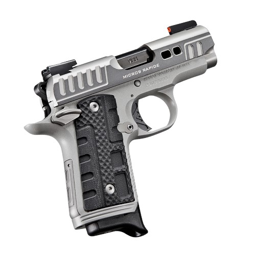 KIMBER MICRO9 RAPIDE BLK ICE, 9MM, 3.15" ALUM FRAME, STAINLESS SLIDE, TRUGLO NITESIGHTS, 7RDS