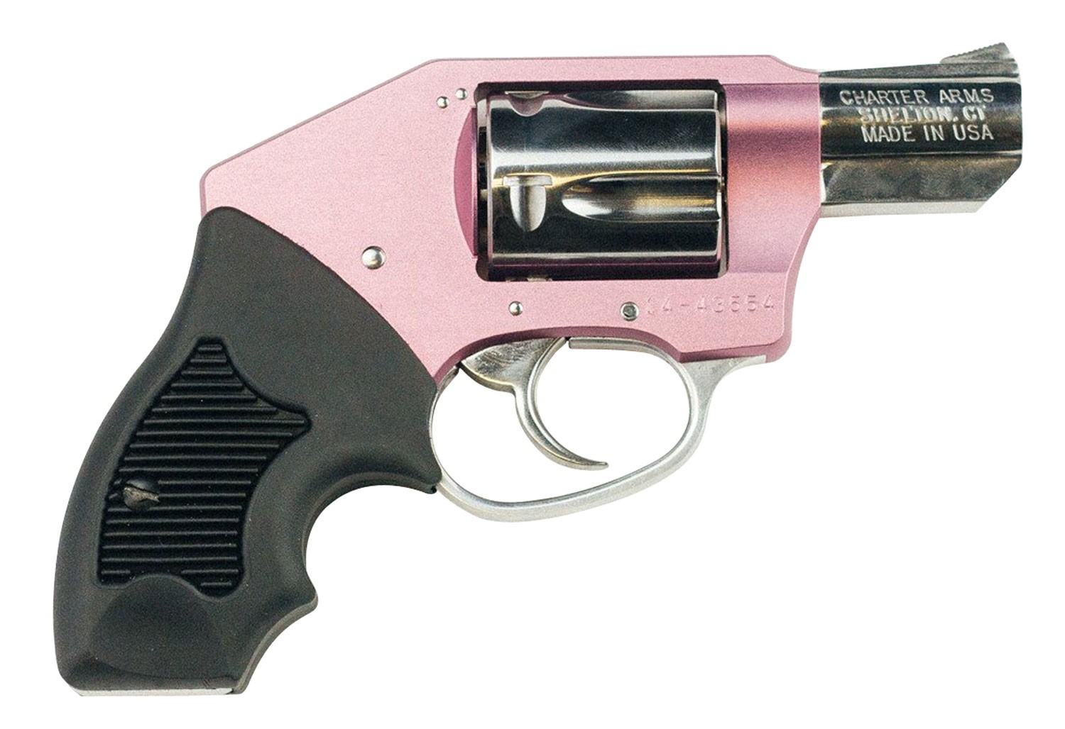 CHARTER ARMS UNDERCOVER LITE CHIC LADY, 38SPL, 2" 5SHOT, HI POLISH BARREL, PINK FRAME