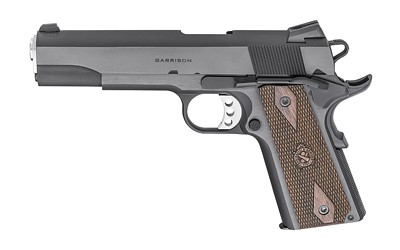 SPRINGFIELD ARMORY 1911 GARRISON, 45ACP, 5" BLUE, W/STAINLESS FORGED BARREL, LOWPRO COMBAT 3DOT SITE