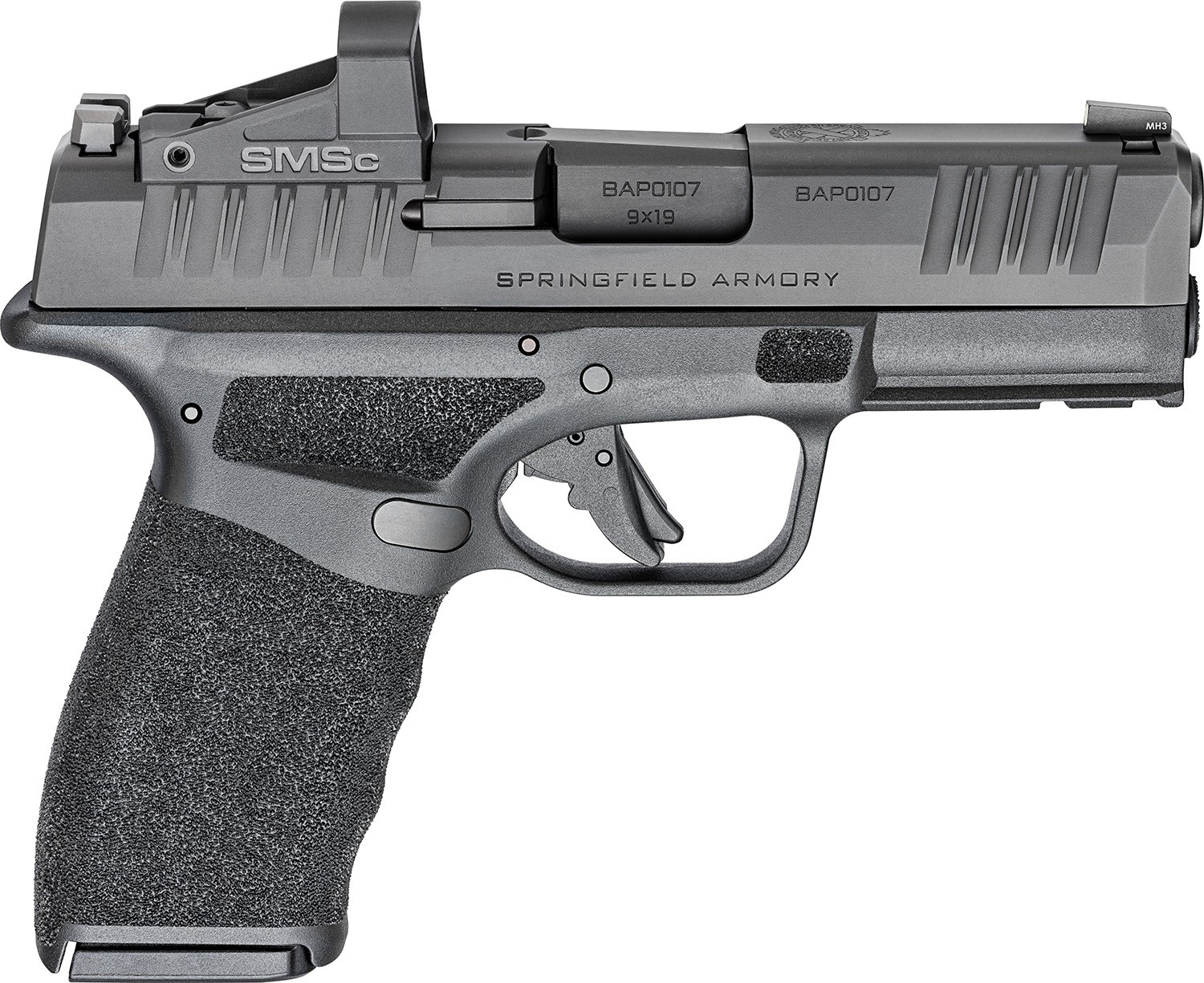 SPRINGFIELD ARMORY HELLCAT PRO, 9MM 3.7", SHIELD RED DOT, TRITIUM FRT SITE, 2-15RD MAGS