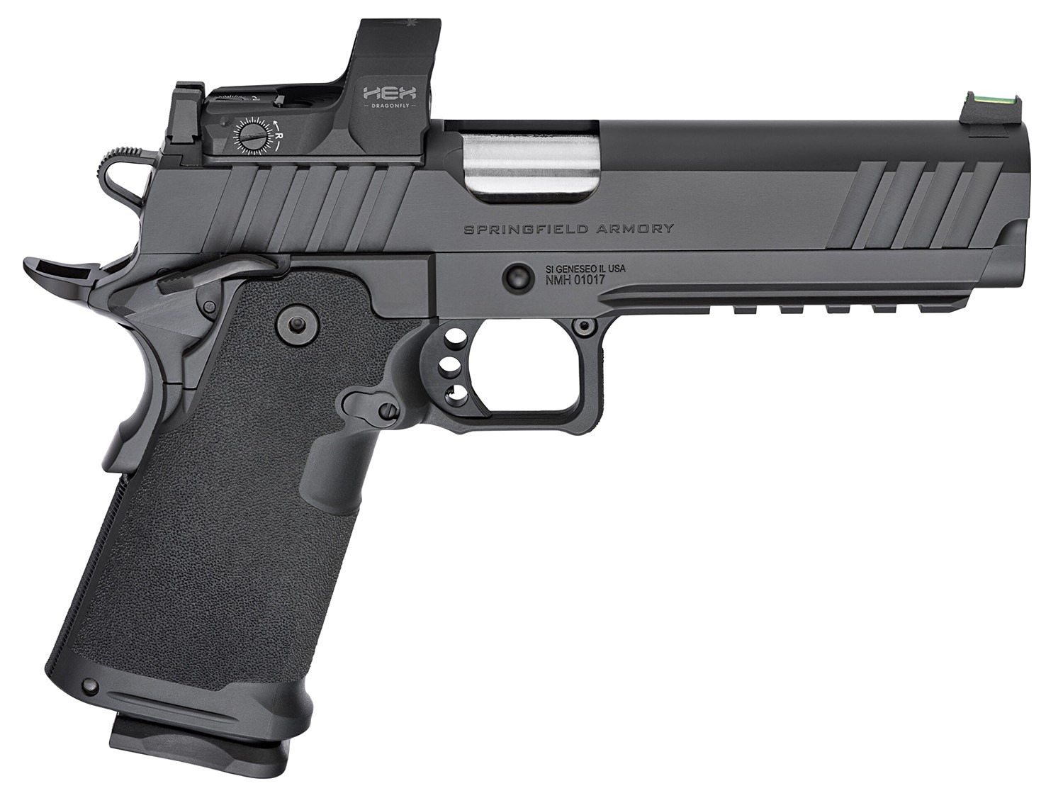 SPRINGFIELD ARMORY PRODIGY, 9MM, 5", DBL STK,  BLK,  W/HEX DRAGONFLY RED DOT