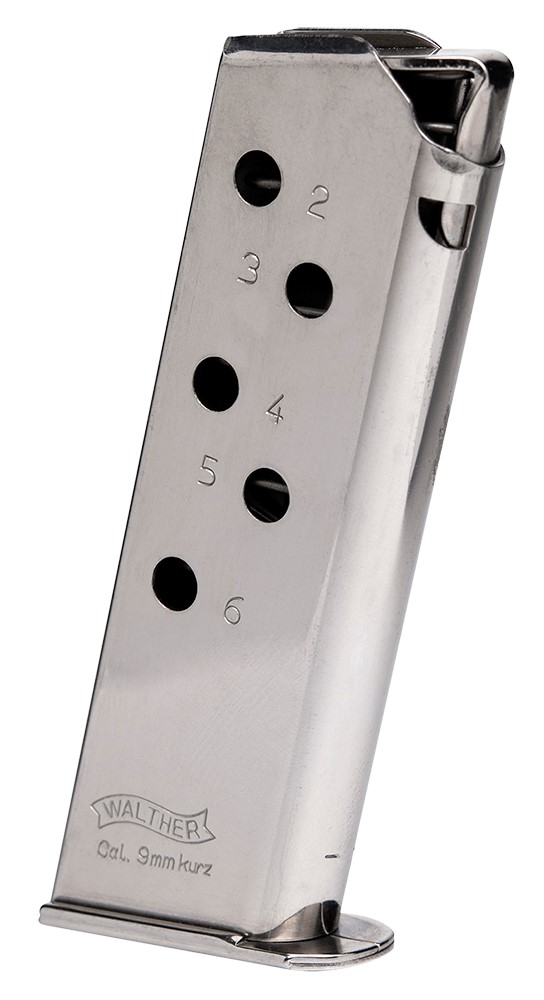 Walther Arms Magazine, PPK/S Standard 308ACP 7 Round Nickel