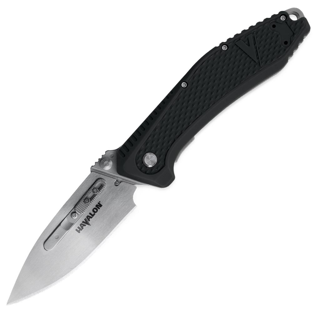 HAVALON REDI, BLK, FOLDER, 2 REPLACEABLE BLADES, NYLON HOLSTER, BOX