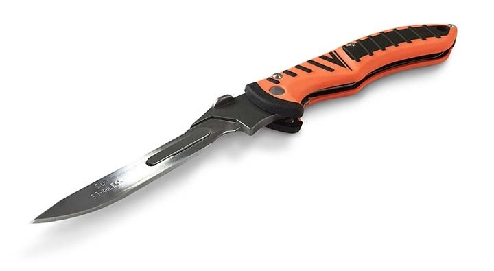 HAVALON FORGE, ORANGE, 2.75", FOLDER, 6 REPLACEABLE BLADES, NYLON HOLSTER, BXD HAVALON FORGE, ORANGE, 2.75", FOLDER, 6 REPLACEABLE BLADES, NYLON HOLSTER, BXD