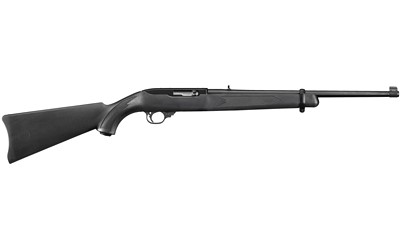 RUG 10/22 22LR 18.5" BLUE W/SYNTHETIC STOCK