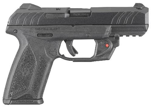 RUGER SECURITY 9, 9MM 4" 16RD W/VIRIDIAN RED LASER