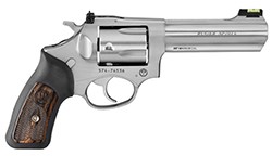 RUG Model KSP-341X .357 Magnum 4.2 Inch Barrel Satin Stainless Finish Adjustable Rear Sight Fiber Optic Front Sight 5 Round