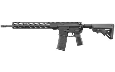 RUGER AR556 MPR, 5.56 16.1" FLATTOP, BLACK, B5 MUZZLE BREAK, P23 GRIP, 2-STAGE TRIGGER, 30RDS